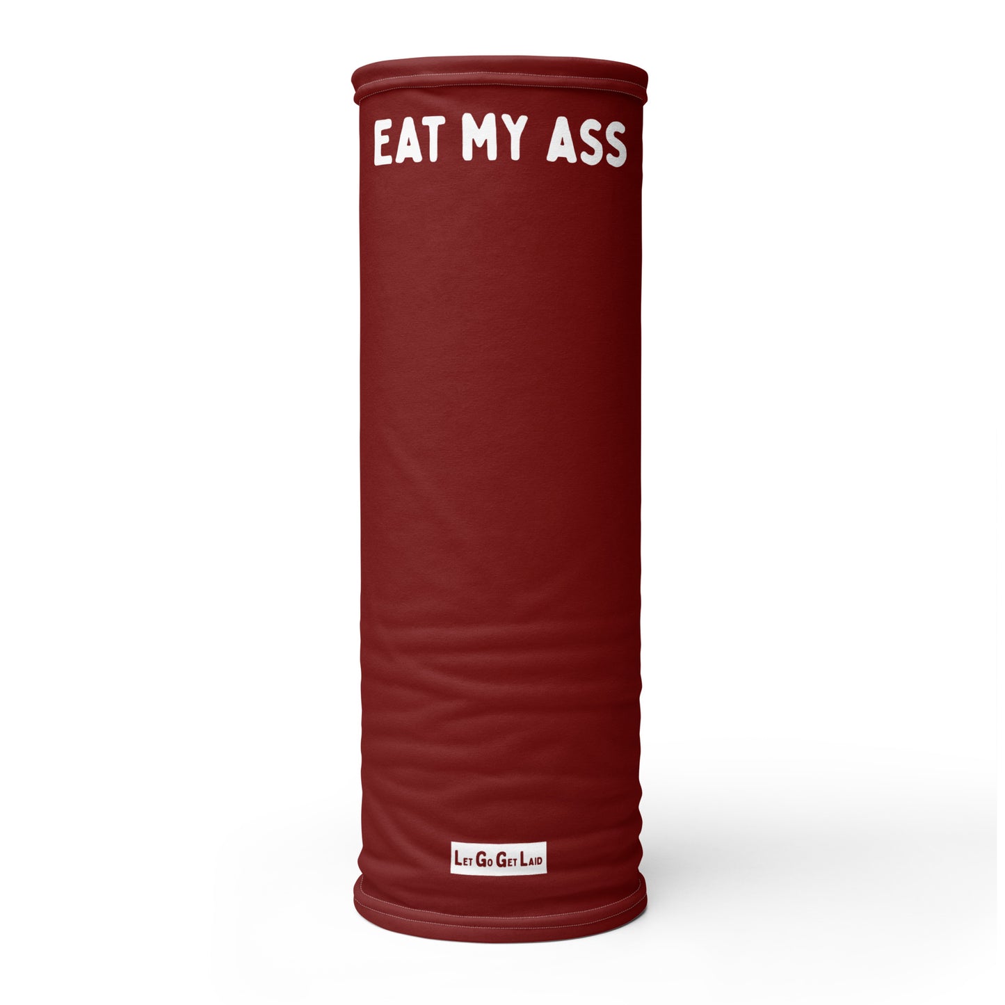 Kinky fetish Pride accessories - face covering with "Eat my ass" text