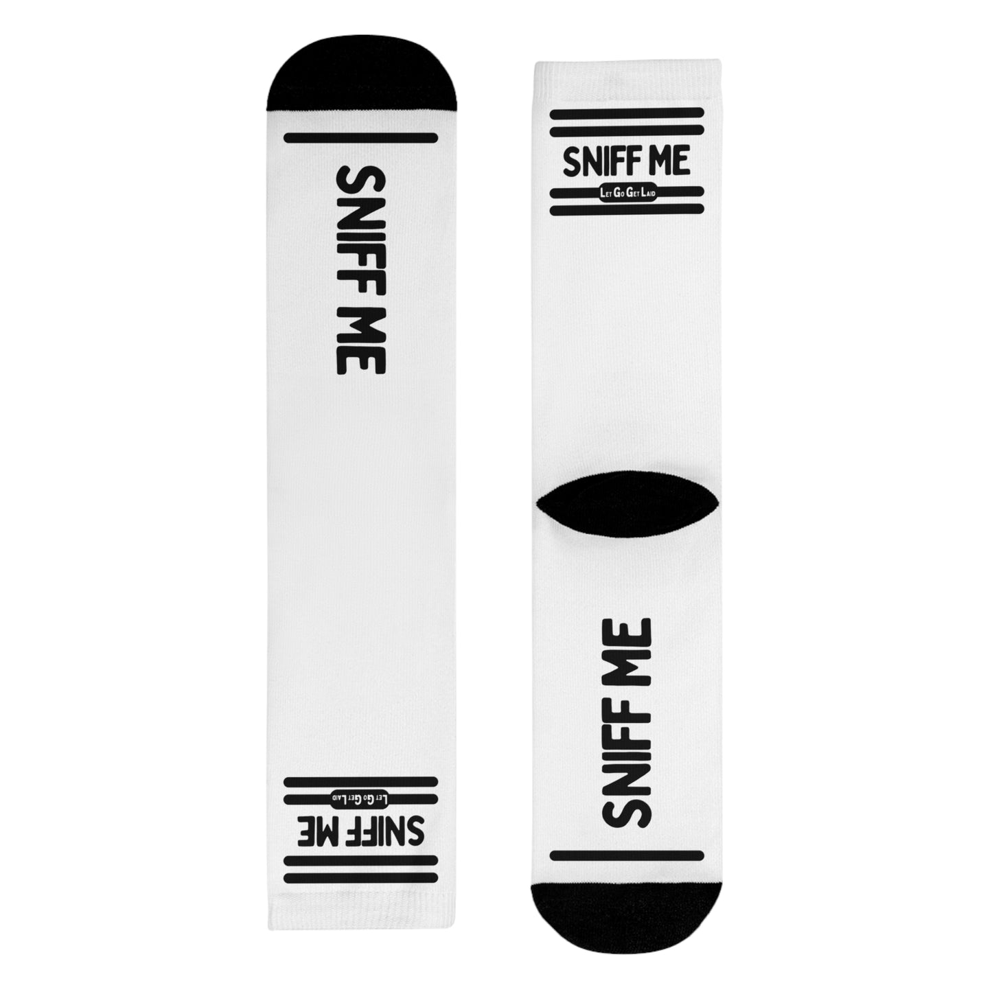 LetGoGetLaid Sniff Me Socks - hardcore footplay gear